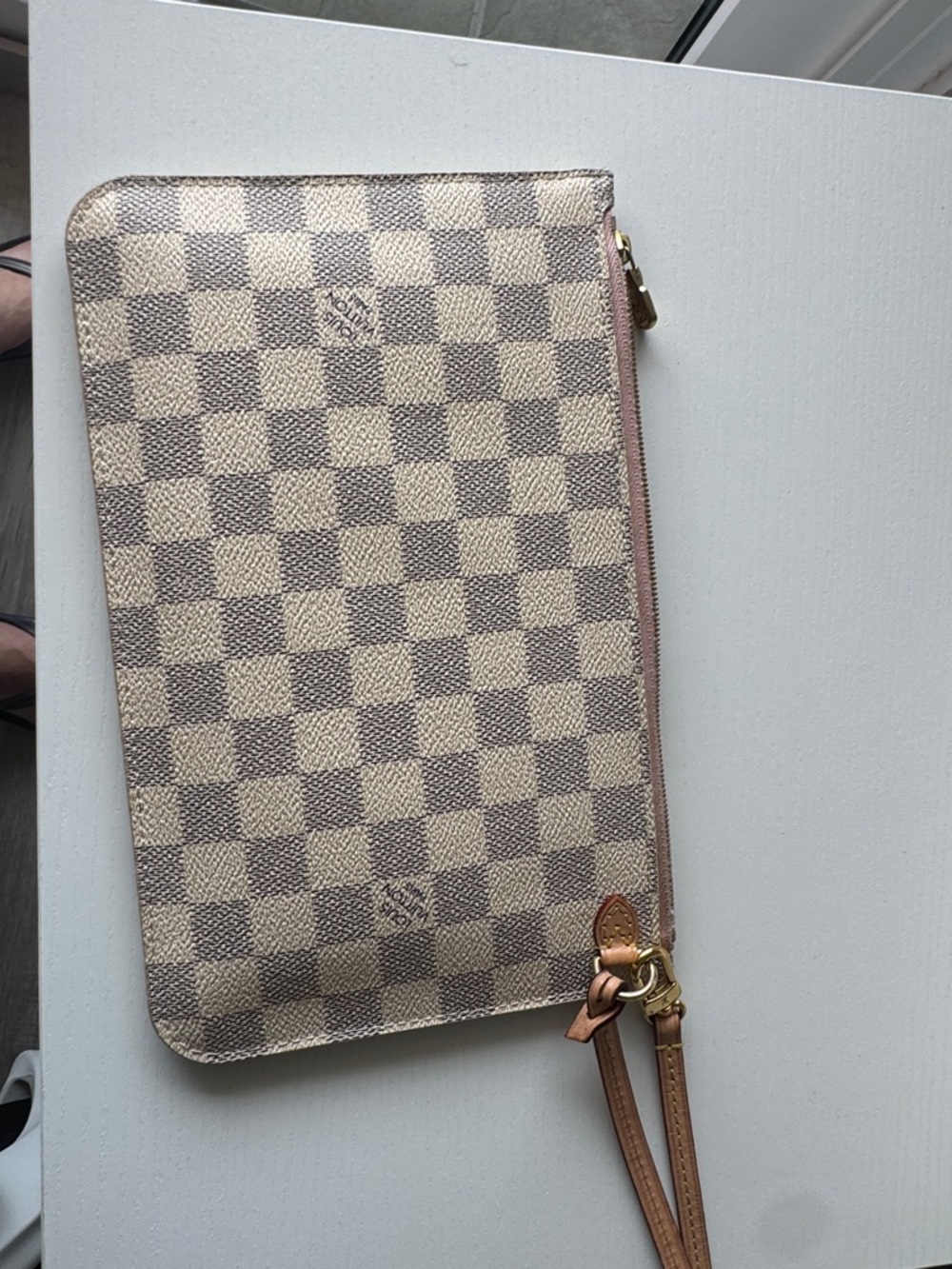 Louis Vuitton Damier Azur Canvas Zip Pouch from neverfull MM